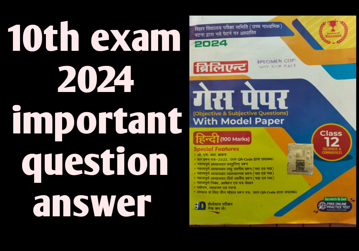 Hindi objective 10th exam